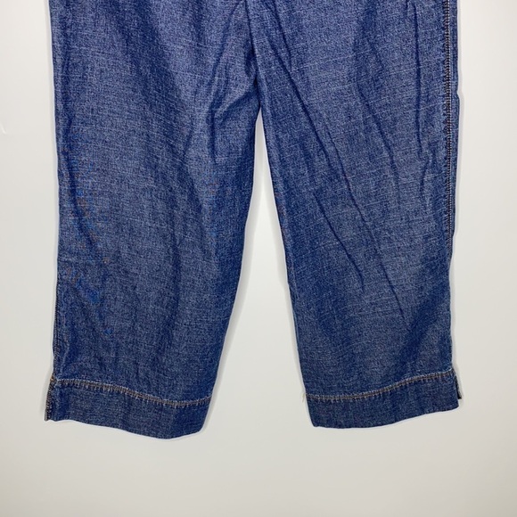 Lee Riveted Denim Jean Capris Size 6 - Picture 4 of 13